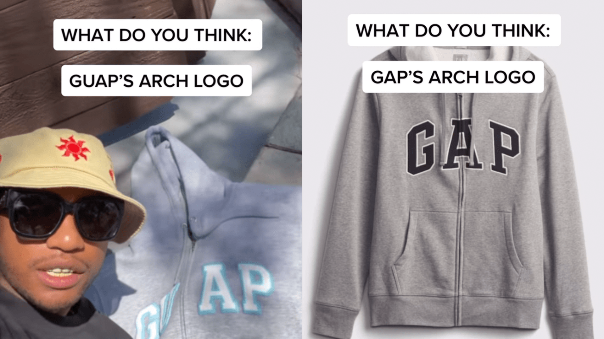'How Similar Is Too Similar?' — Guapdad 4000 Says GAP Hit Him With A Cease And Desist Letter, Claiming He Stole Its Logo 'How Similar Is Too Similar?' — Guapdad 4000 Says GAP Hit Him With A Cease And Desist Letter, Claiming He Stole Its Logo