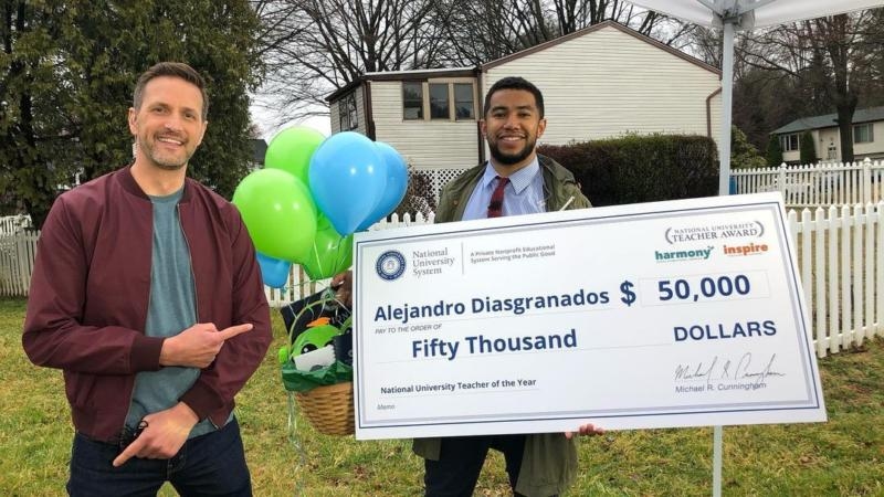 DC Teacher Named National University 2021 Teacher of the Year, Awarded Check For $50,000 DC Teacher Named National University 2021 Teacher of the Year, Awarded Check For $50,000