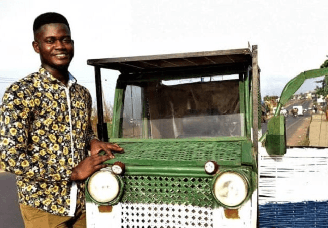 Meet The 24-Year-Old Inventor From Sierra Leone Who Created A Solar Car Made From Garbage Meet The 24-Year-Old Inventor From Sierra Leone Who Created A Solar Car Made From Garbage