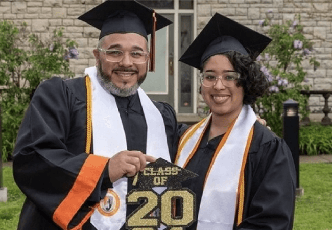 Father-Daughter Graduate Buffalo State College Together With Honors Father-Daughter Graduate Buffalo State College Together With Honors