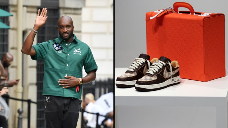 Pair Of Virgil Abloh's Louis Vuitton x Nike Air Force 1s Sell For Over $350K, Proceeds To Go To Black Designers Pair Of Virgil Abloh's Louis Vuitton x Nike Air Force 1s Sell For Over $350K, Proceeds To Go To Black Designers