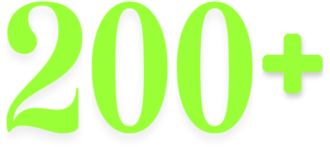 200+
